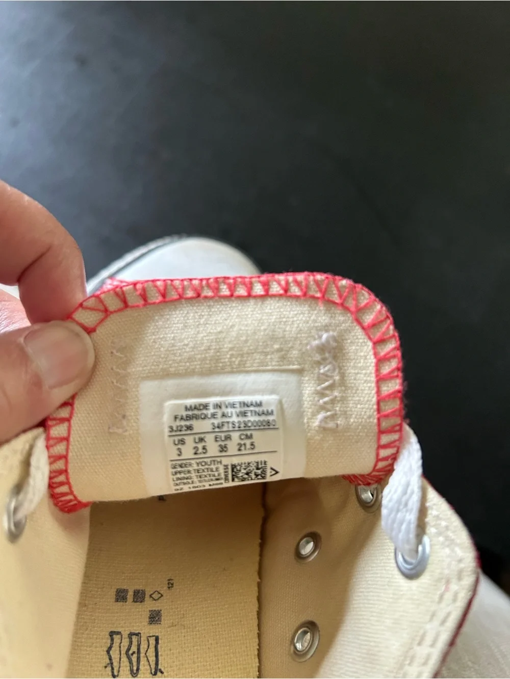 Converse Red Low-Top Kids Canvas Sneakers